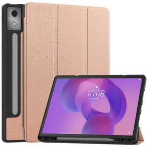 Lenovo Idea Tab Pro Etui Tri-Fold Stativ med Pennespor - Rose Gull