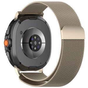 Samsung Galaxy Watch9 Milanesisk magnetisk klokkerem i rustfritt stål - Starlight