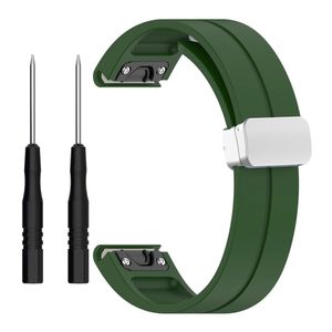 Garmin Fenix 7S Silicone Watch Strap - Green