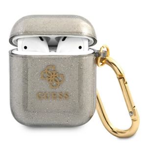Guess Glitter Fodral till AirPods 1/2 - Svart