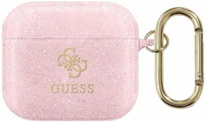 Guess Glitter Etui till Airpods 3 - Lyserød