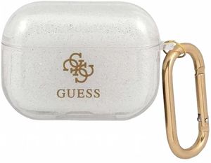 Guess Glitter Fodral till AirPods Pro - Transparent