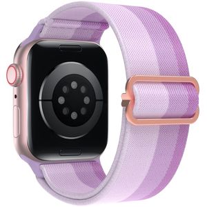 AHASTYLE WE26 Apple Watch 49 / 46 / 44 / 42mm Punottu nailoninen kellonranneke - Violetti