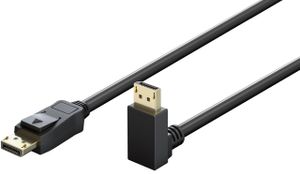 Goobay DisplayPort-kabel vinklet op/ned, 54 Gbit/s, 5m