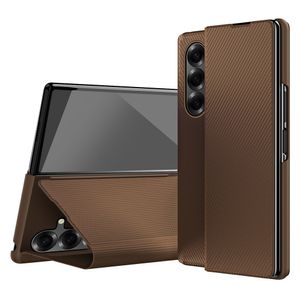 Samsung Galaxy Z Fold7 5G Fodral med Stativ - Brun