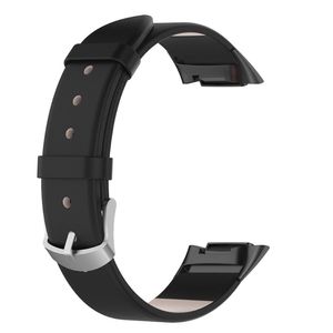 Fitbit Charge 6/5 Klokkereim i skinn - Svart