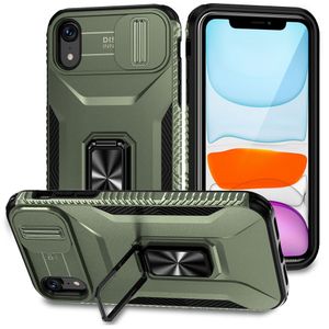 iPhone XR Skal Magnetisk Stativring - Grön