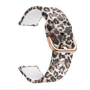Samsung Gear S3 Frontier/Classic m.fl. Klockarmband med Tryck - Leopard