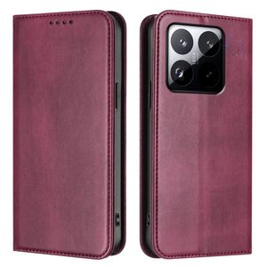 Xiaomi 15T Wallet Cover with RFID Blocking - Red