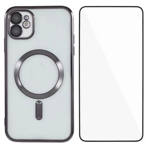 iPhone 11 MagSafe-kompatibelt skal med skärmskydd – Svart