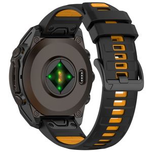 Garmin Quatix 8/Fenix 8/Epix Pro etc. Klockarmband Silikon – Svart/Orange