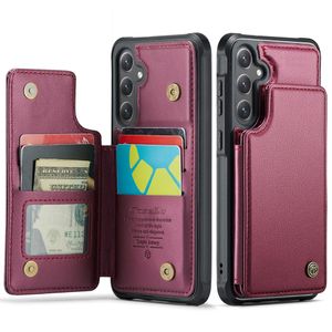CASEME Samsung Galaxy S25 FE Skal med Plånbok - Röd