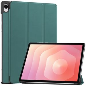 Samsung Galaxy Tab S12 Plus Slimmat Tri-fold stativfodral - Grön