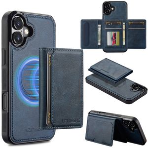 LC.IMEEKE iPhone 17 MagSafe case with wallet - Blue