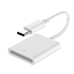USB-C till SD-kamerakortläsare för Samsung, Huawei m.fl. - Vit