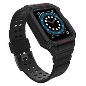 Protect Armored Kuori & Kellonranneke Apple Watch 38/40/41mm  - Musta