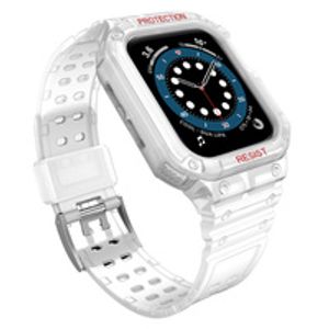 Protect Armored Kuori & Kellonranneke Apple Watch 38/40/41mm  - Läpinäkyvä