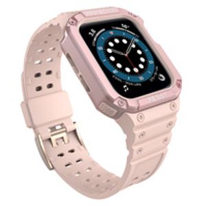 Protect Armored Kuori & Kellonranneke Apple Watch 38/40/41mm  - Vaaleanpunainen