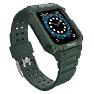 Protect Armored Kuori & Kellonranneke Apple Watch 42/44/45mm  - Vihreä