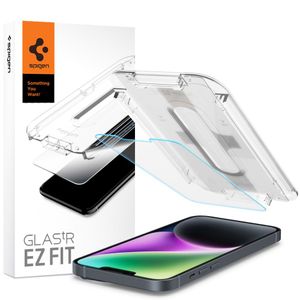 Spigen Glas.tR EZ Fit Screen Protector for iPhone 13/13 Pro/14/16e - Transparent