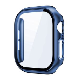 Apple Watch 12 42mm  Cover med skærmbeskyttelse i hærdet glas - Blå