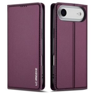 LC.IMEEKE iPhone 17 Air Lompakkokotelo - Violetti