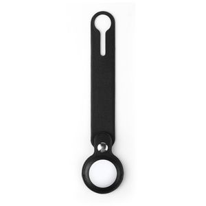 Apple Airtag key ring with leather case - Black