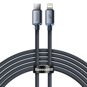 Baseus Lightning til USB-C PD QC kabel 20W 2m - sort