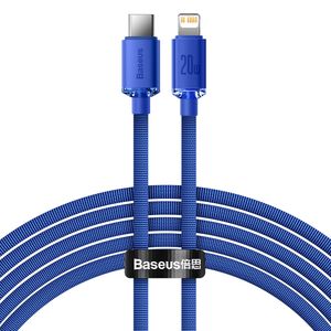 Baseus Lightning til USB-C PD kabel 2m - blå