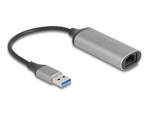 Delock USB-A nätverksadapter 5 Gigabit LAN – antracit