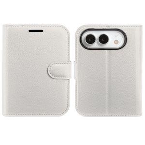 iPhone Duo Lompakkokotelo PU-nahka - Valkoinen