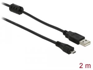 Delock-kabel USB2.0 -A-hane till USB-mikro-B-hane 2m