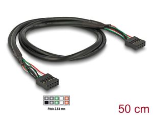 Delock USB 2.0 -nastaliitin, naaras, 2,54 mm, 10-pin -nastaliitin, naaras, 2,54 mm, 10-pin
