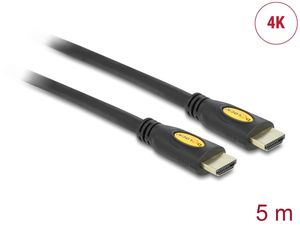 Delock Høyhastighets HDMI-kabel med Ethernet - hann-til-hann 4K 5m