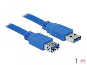 Delock USB 5 Gbps forlængerkabel USB-A han til hun 1m - Blå