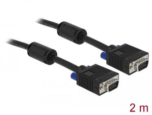 Delock SVGA-kabel hane till hane, 2m