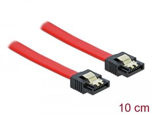 Delock SATA 6 Gb/s-kabel 10 cm - Röd