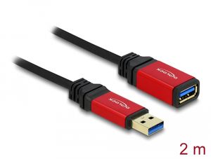 Delock Forlængerkabel USB-A han til USB-A hun 5 Gbps 2m