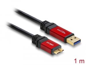 Delock USB 5 Gbps-kabel USB-A han til USB 5 Gbps Micro USB-B han 1m Premium