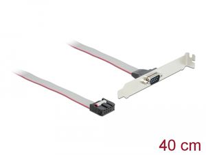 Delock Slotbeslag til 1 x Seriel – Sølv