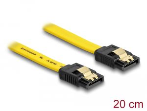 Delock SATA 6 Gb/s-kabel 20 cm - Gul