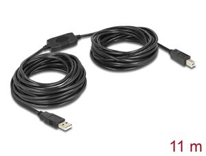 Delock USB-A 2.0-kabel hane till USB-B 2.0 hane 11m