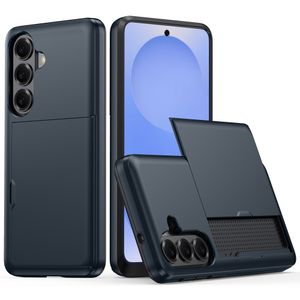 AMORUS Samsung Galaxy S26/S26 Pro Skal Korthållare – Marinblå