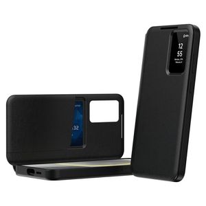 Samsung Galaxy S26 Ultra etui med kortholder og smart visningsvindu - svart