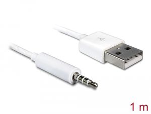 Delock USB-A-kaapeli uros - stereoliitin 3,5 mm uros 4-pin iPod Shuffle 1m