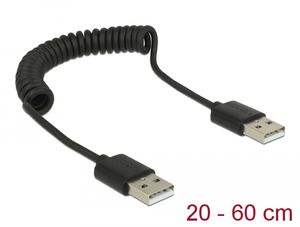 Delock USB 2.0-A uros/uros kierrekaapeli