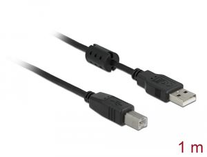 Tulostinkaapeli USB 2.0 tyyppi A uros tyypin B uros, 1 m - musta