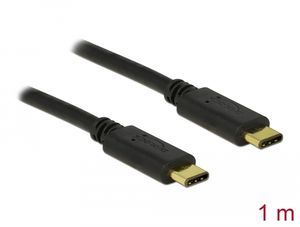 Delock USB-C til USB-C, 1 m 3 A