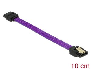 Delock SATA 6 Gb/s-kabel 10 cm - lilla