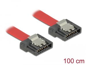 Delock SATA 6 Gb/s-kabel 100cm - Röd FLEXI